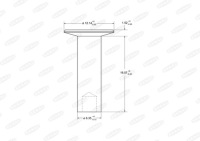 Купити Заклепки накладки 6,35mmx15,9mm, opak. 100szt. сталевий трубчастий nit, фото thumb