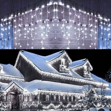 Icicles 500LED Уличные светильники Белый + Синий FLASH IP44