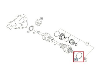 MERCEDES CLK CLS W204 W211 W212 Кольцо ABS заднее
