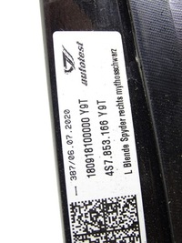 фото thumb №4, Молдинг заглушка накладка стойка правая audi r8 4s spyder 4s7853166