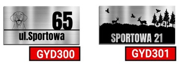 АДРЕСНАЯ доска для дома Номер дома diBond Собственная ИНСТРУКЦИЯ GYD301