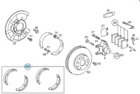 Купити 1 szt гальмівна колодка гальма ручного mercedes klasa s w140, фото thumb