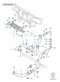 фото thumb №8, Хомут трубы интеркулер ford mondeo 00-07