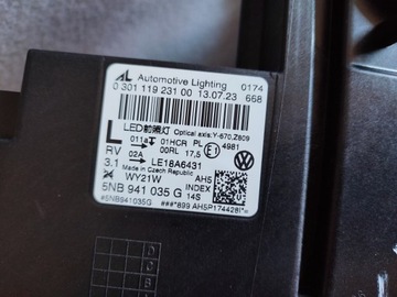 фото thumb №9, Vw tiguan ii 5nb лампа повний led ліва рестайлінг 5nb941035g нова