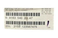 фото thumb №7, Счетчик mercedes-benz m w163 a1635402047 3.2l бензиновый 160kw 1998