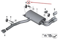 фото thumb №11, Bmw x3 f25 кронштейн заднього правого глушника 8509666 18308509666