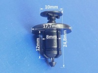 фото thumb №2, 10x renault espace vel satis кліпса штифт 8 решітка радіатора