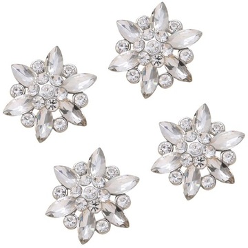 4 . Bling Fashion Стразы Пуговицы Цветок Декоративный