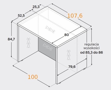 Кухонный остров, готовый кухонный остров, 100х80 см, Золотой Дуб