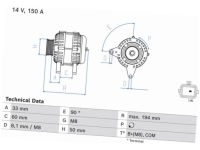 Генератор renault megane iv 1.2-1.6 scenic iv 1.2-1.6 Цена, фото thumb