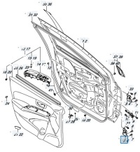 фото thumb №8, Suzuki sx4 s-cross 18r lift 1.4t петли дверь правых передних zq6 c14