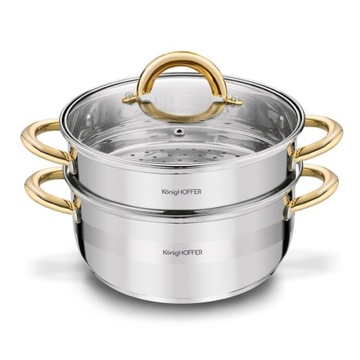 Индукционная пароварка STEAMER POT 2,9 л Faro GOLD Konighoffer