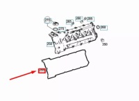 Mercedes-benz ml w164 прокладка кришки клапанів права a1590160221 oem Зі Шроту, фото thumb