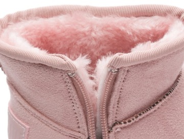 BIG STAR OCIEPLANE ŚNIEGOWCE DZIEWCZĘCE DZIECIĘCE ZIMOWE BUTY RÓŻOWE r. 27