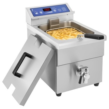Индукционная фритюрница с краном 230В Royal Catering 10л