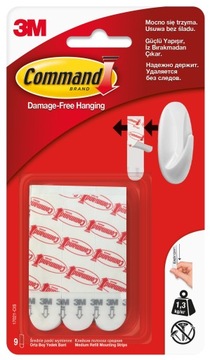 ЗАМЕННЫЕ РЕМНИ COMMAND, СРЕДНИЕ, 9 ШТ.