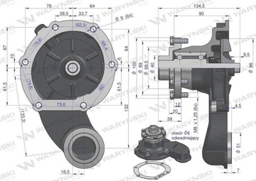 Водяной насос Bizon SW400 WARYŃSKI