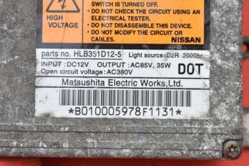 фото thumb №7, Преобразователь ксенон ксенон правая hlb351d12-5 nissan maxima a33 00-05