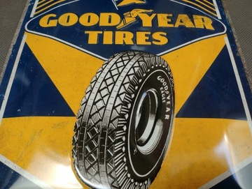 Вывеска, постер GOODYEAR TYRES, металл, 20х30