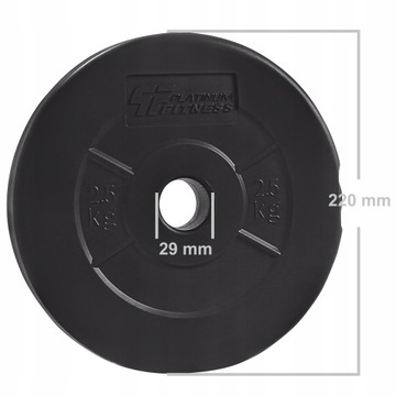 PLATINUM FITNESS ZESTAW OBCIĄŻENIA 80KG OBCIĄŻENIE BITUMICZNE BITUMIKI 29MM