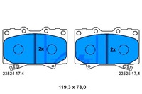 фото thumb №1, Ate 13.0460-5746.2 набор тормозных колодок тормозных, тормоза дисковые