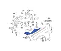 фото thumb №8, Отделка крыла перед do bmw 5 gt f07 2009-2017 51767042984 правая