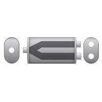 фото thumb №10, Универсальный гаситель eliptyczny e004 400 mm 63,5 mm с przetłoczeniem