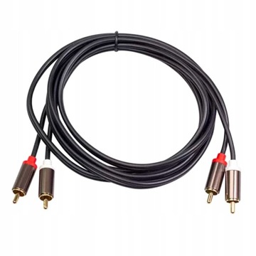 Позолоченный аудиокабель с разъемом RCA «папа-папа»