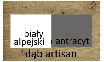 meble zestaw szafa duża komoda łóżko biurko Fini 1