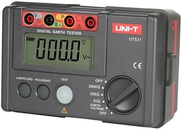 ИЗМЕРИТЕЛЬ СОПРОТИВЛЕНИЯ ЗАЗЕМЛЕНИЯ UT521, комплект датчиков