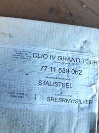 фото thumb №4, Накладка бампера задняя renault clio iv хром оригинальный номер