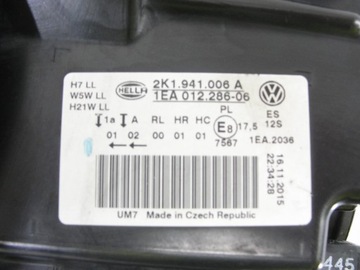 фото thumb №7, Лампа перед правая vw caddy iii рестайлинг 2015-19 2k1941006a