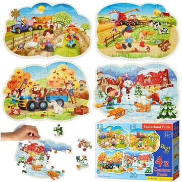 CASTORLAND Puzzle 4in1 Пазл Four Seasons - Four Seasons 4+