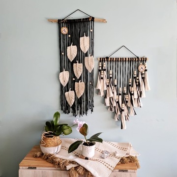 makrama chwosty kolorowa boho zielona niebieska