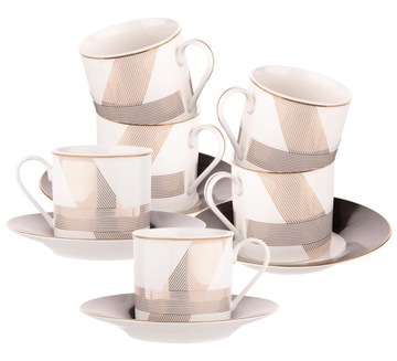Кофейные чашки Altom Design Modern Art 200 мл, набор из 12 шт.