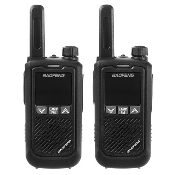 2 рации Baofeng BF-T17 + FM, черные