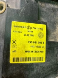 Лампа левая передняя vw caddy iii фургон 2ka, 2kh, 2ca, 2ch 2k0941005b Доставка, фото thumb