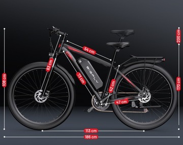 C29 Pojazdy elektryczny dla dorosłych 48V15AH 29 X 2,1'' Shimano 21-biegowa