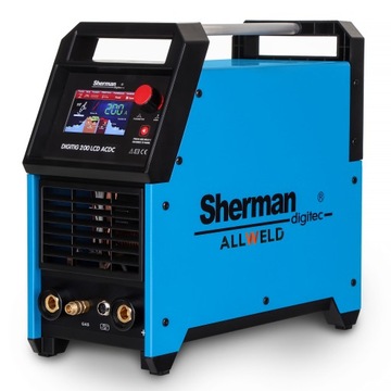 SHERMAN TIG 200 LCD ИНВЕРТОРНЫЙ СВАРОЧНЫЙ АППАРАТ AC DC MMA PULS IGBT HF 230V 200A