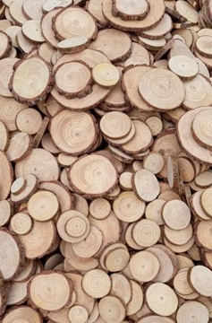 Сосновые диски, 500 шт, 2-7 см, декор, кусочки дерева