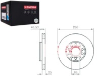 Купити Kamoka гальмівні диски гальмівні 2szt vw passat 03-05 kamok, фото thumb