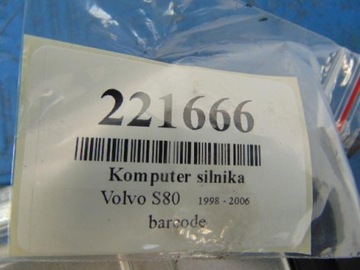 фото thumb №8, Volvo s80 2.5tdi sedan компьютер двигателя 0281001776