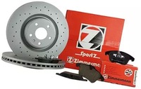 фото thumb №1, Zimmermann sport тормозные диски+ тормозные колодки p vw scirocco 288mm