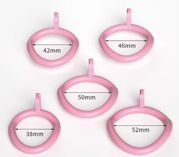 Pas cnoty Chastity Belt klatka na penisa 5 Oringów + Stalowy Dilator