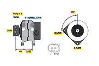 фото thumb №1, Bosch генератор audi a3 s3 quattro 8l1