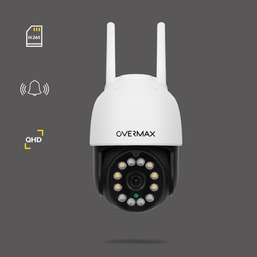 Zestaw Kamer Zewnętrznych OBROTOWE 25s LAN IP66 WIFI Full HD 4xZOOM 3sztuki