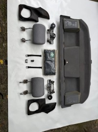 фото thumb №8, Полиця задня mercedes w124 складний підголівники комплект набір