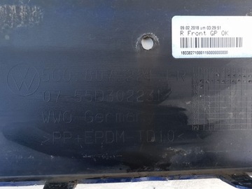 фото thumb №13, Vw golf vii рестайлінг 5g0 r-line 16-19 бампер перед переднє 5g0807221lr