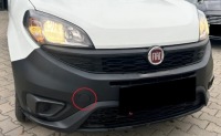 фото thumb №15, Fiat doblo ii lift 2014-2022 заглушка фаркоп перед czarna структура оригінал