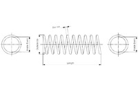 фото thumb №2, Пружина підвішування зад l/p mercedes c w203 clc cl203 clk c209 e